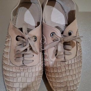 Jimmy Choo Snake-Embossed Leather Espadrilles